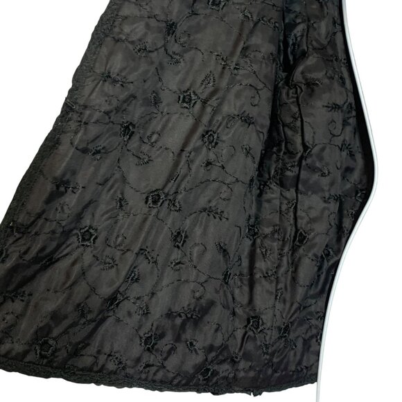 VTG Saks Fifth Avenue Black Boucle Jacket Cream Fur Collar Womens Size S/M - Picture 4 of 11